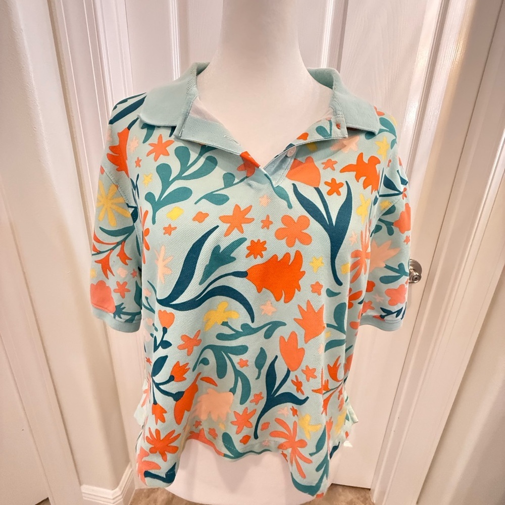 Nike Polo Dri-Fit Women's Crop Golf short- Multicolor Medium